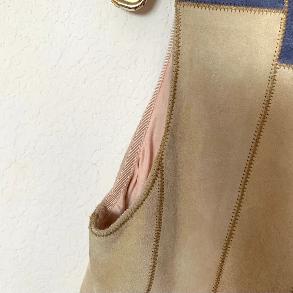 NWOT Tory Burch suede patch dress